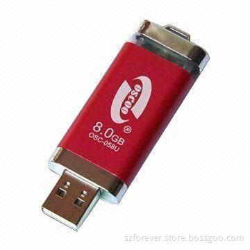 USB Memory Stick, Made of Plastic Material with 2/4/8/16GB Memory Size and Built-in Password